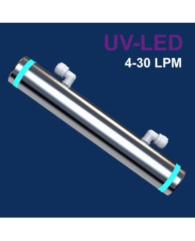 12-24v DC UVC-LED 30LPM Ultra Violet (UV) Water Treatment Systems E-Coli, Bacteria & Coliforms