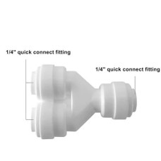1/4 quick connect  Y connector