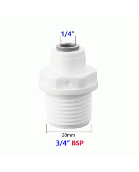 1/4 Inch Push Fit x 3/4 Inch BSP Male Accessories