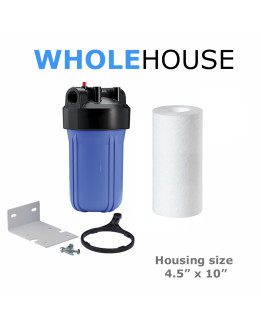Ultra Violet 5 micron Pre Filter and Housing BB10 Whole House Systems